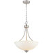 Ivey Lake 2 Light 15 inch Satin Nickel Indoor Pendant Ceiling Light